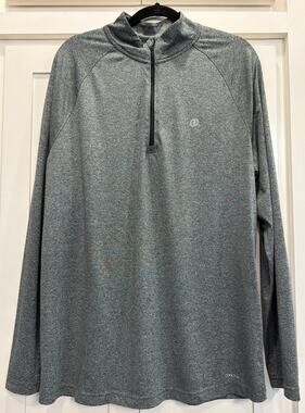SB Tech coolplay L/S gray 1/4 zip baselayer LT